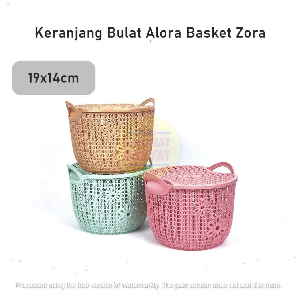 Keranjang Penyimpanan Bulat Alora Basket Zora