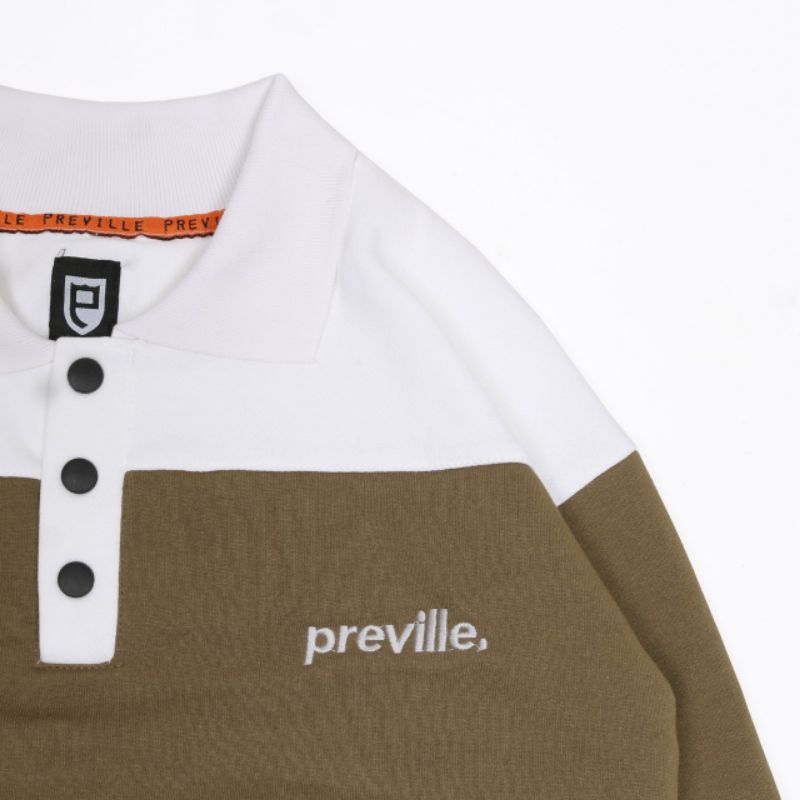 SWEATER RUGBY VINTAGE PREVILLE BROWN