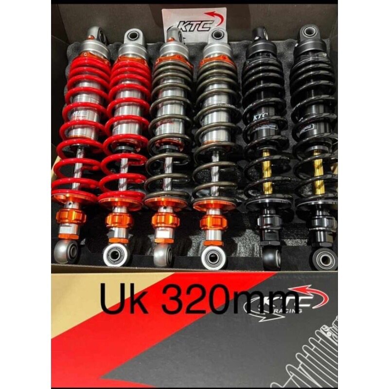 SHOCK BREAKER KTC RACING RAZOR PRO 280MM 320MM 340MM NON TABUNG ORIGINAL DOUBLE SHOCK STEERING DUMPER SHOCKBREAKER MATIC BEBEK RX KING TIGER MEGA PRO SUPRA 125 SUPRA FIT CB100 W175 VERSA JUPITER Z VEGA R CRYPTO GL PRO KIRANA KHARISMA REVO