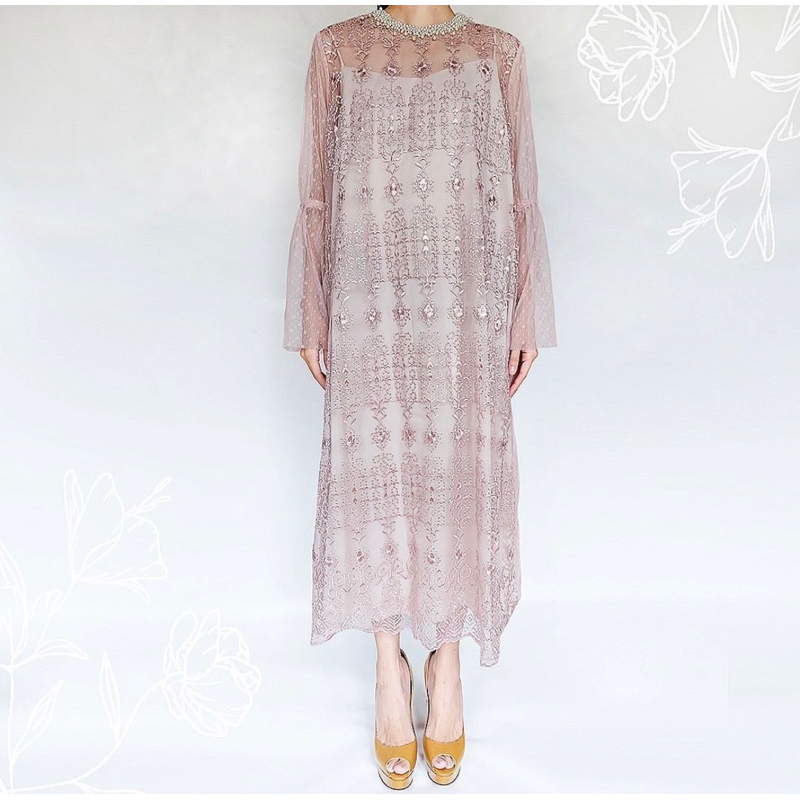 Preloved Dress Kina Atelier (available inner hijab )