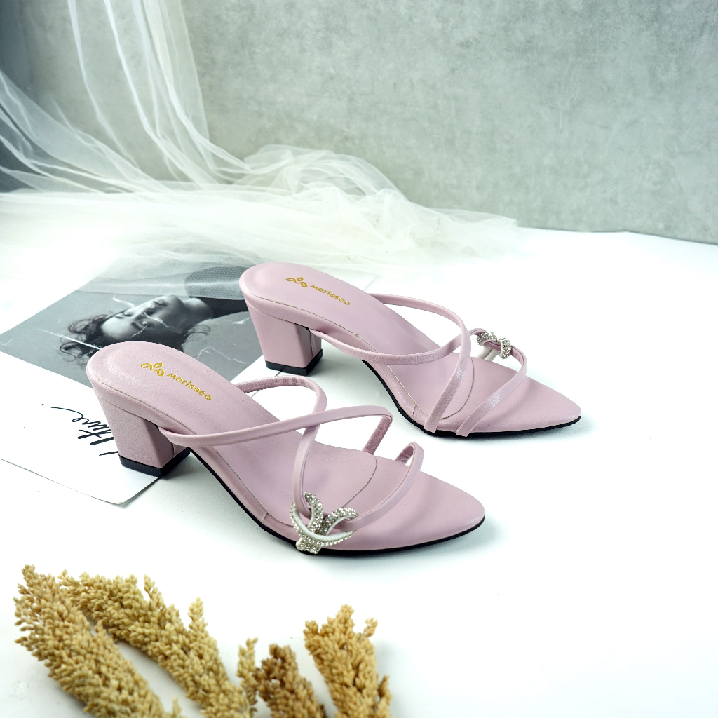 Sandal Heels Wanita Strap Tali 5cm B-RN 11