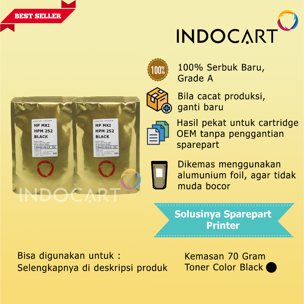 Serbuk Toner Warna Mitsubishi-410A-HP M377 M452 M477-70gr