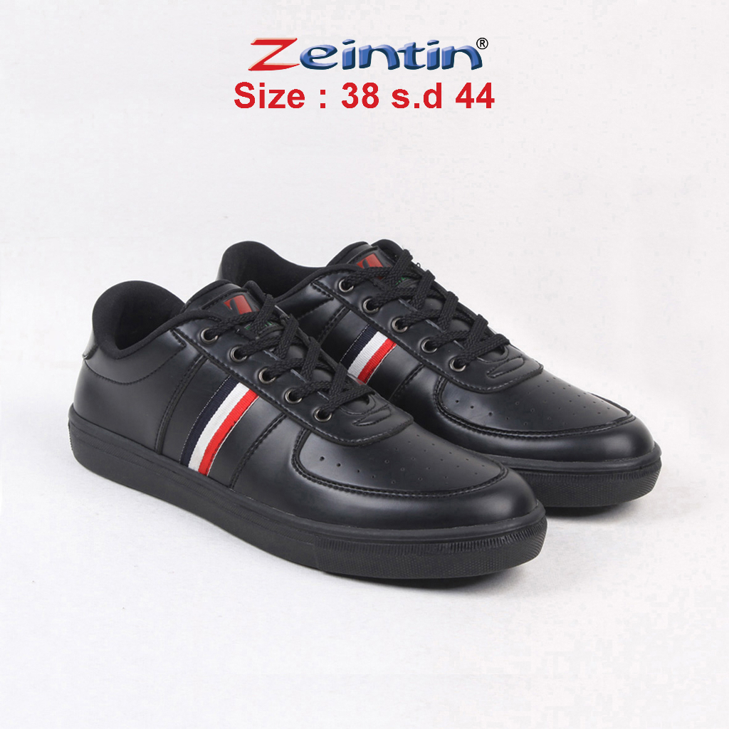 Zeintin - Sepatu Kets Pria Zeintin Sepatu Sneakers Sepatu Pria Sepatu Sekolah Kuliah Hitam BJ