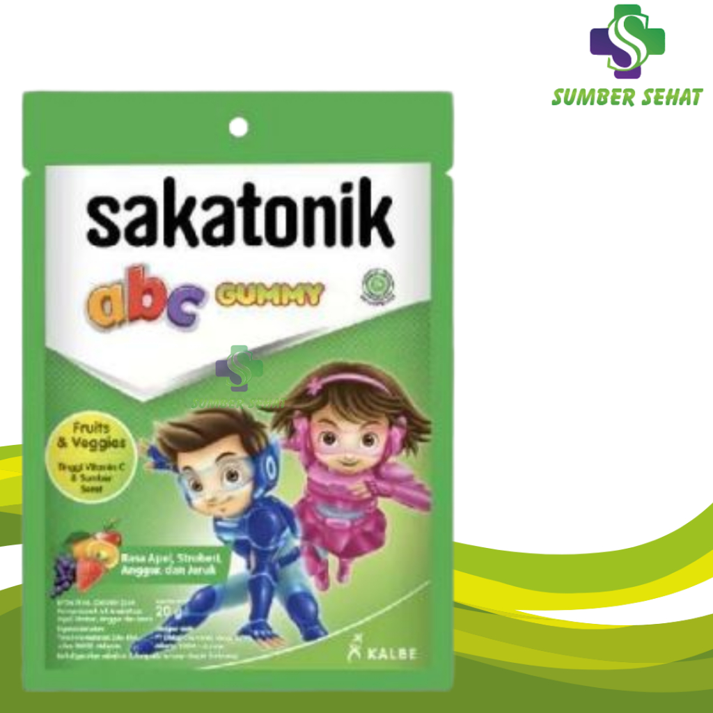 SAKATONIK ABC GUMMY FRUITS DAN VEGGIES SACHET 20 GRAM