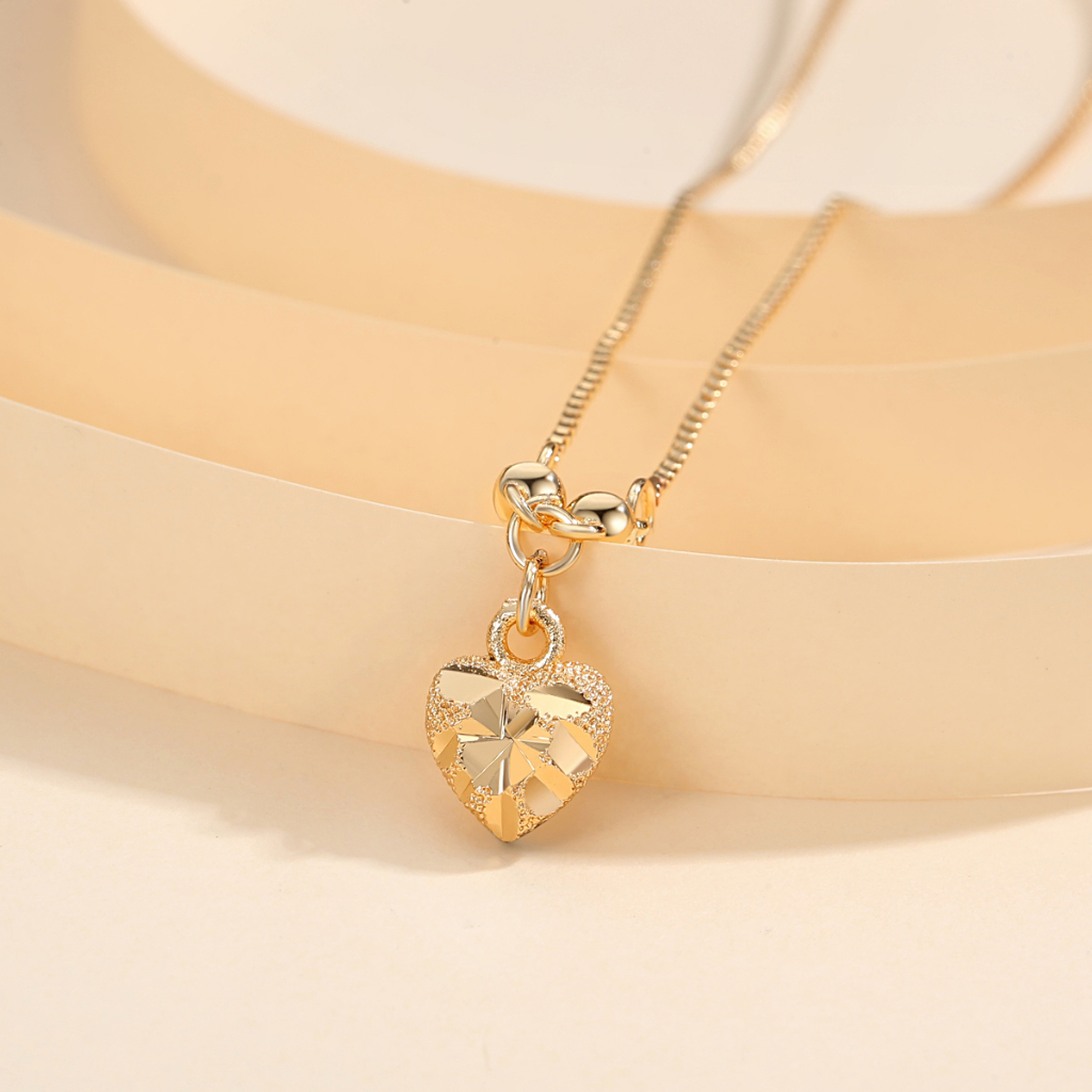 Y146 [COD✔] Kalung Titanium Lapis Emas Wanita Gaya Korea Permata Perhiasan Anti Luntur