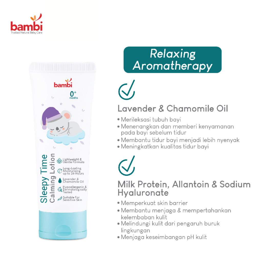 Bambi Baby Sleepy Time Calming Lotion 100ml