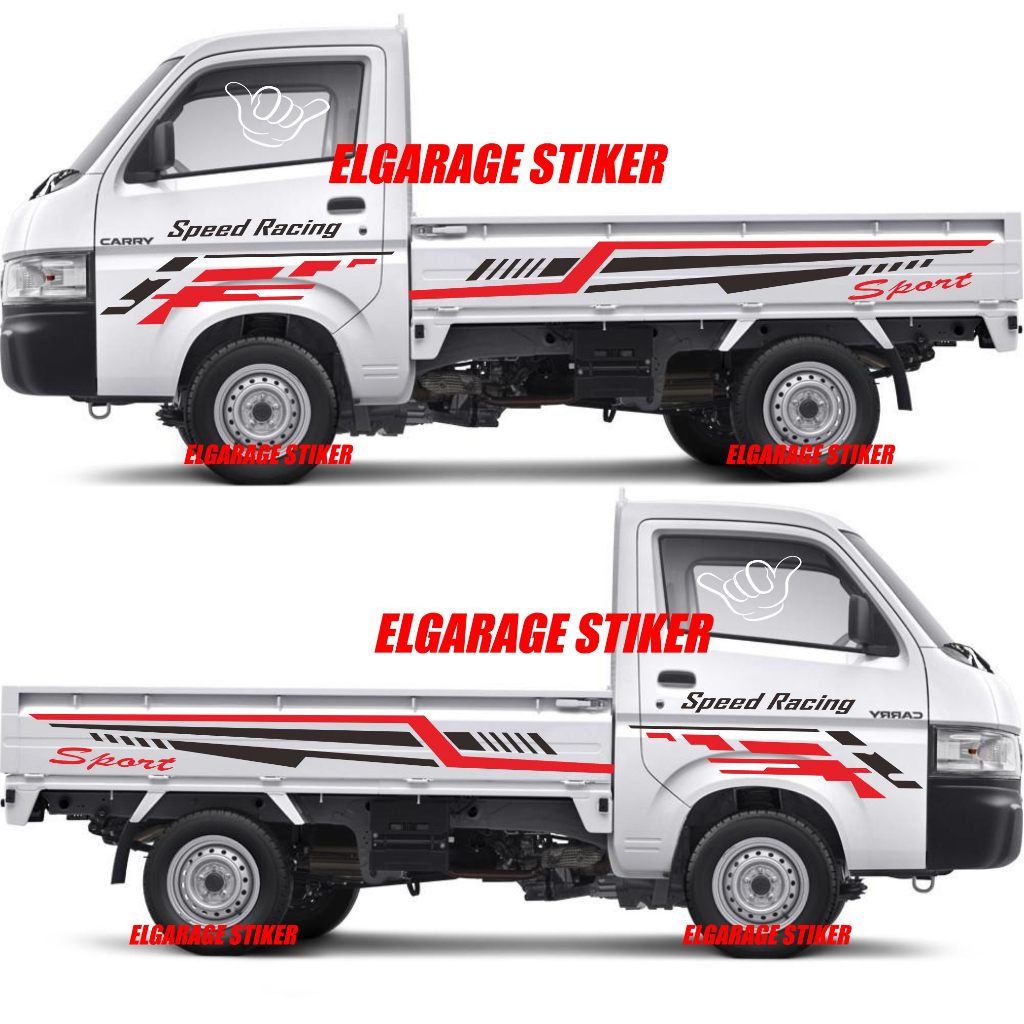 Stiker mobil pickup carry stiker cutting variasi mobil carry granmax all pickup