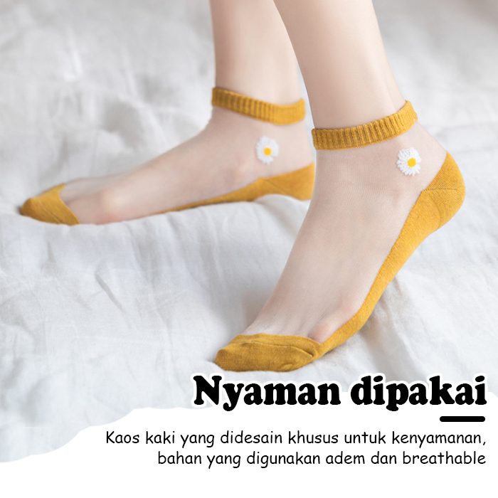 COD Luxuryarty NEW!! Kaos Kaki Pendek Bahan Polyester Kaos Kaki Wanita Import Kaos Kaki TERMURAH