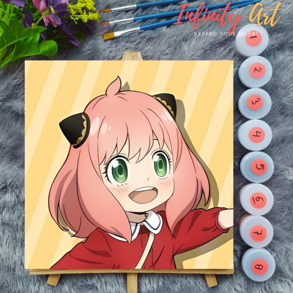 

YUH Paint by Number [ Spy x Family ] Anya Forger Paint By Number Anime 20x20 cm Paint by Number Kit