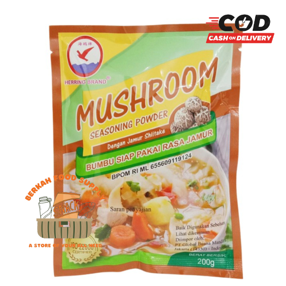 

Mushroom Seasoning 200gr / Kaldu Jamur Herring Brand