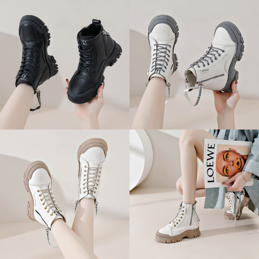 FREE KOTAK SEPATU !!! SALE!!! JIHYO BOOTS PREMIUM QUALITY MODEL TERBARU - 2117