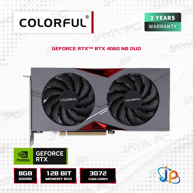 VGA Colorful GeForce RTX 4060 NB Duo 8GB - 8 GB GDDR6