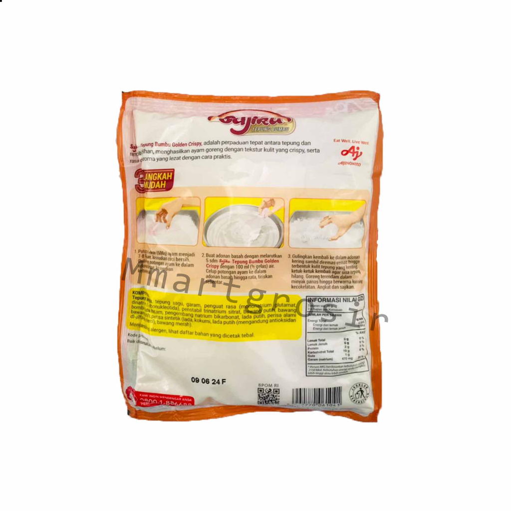 Sajiku Ajinomoto / Tepung Bumbu / Golden Crispy / 200gr