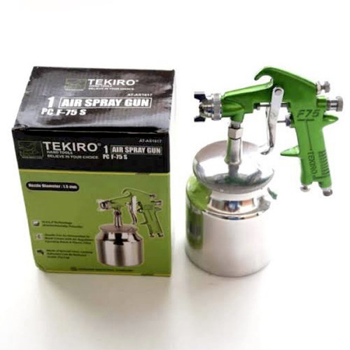 AIR SPRAY GUN F 75 TEKIRO TABUNG BAWAH. GUN CAT TEKIRO F75