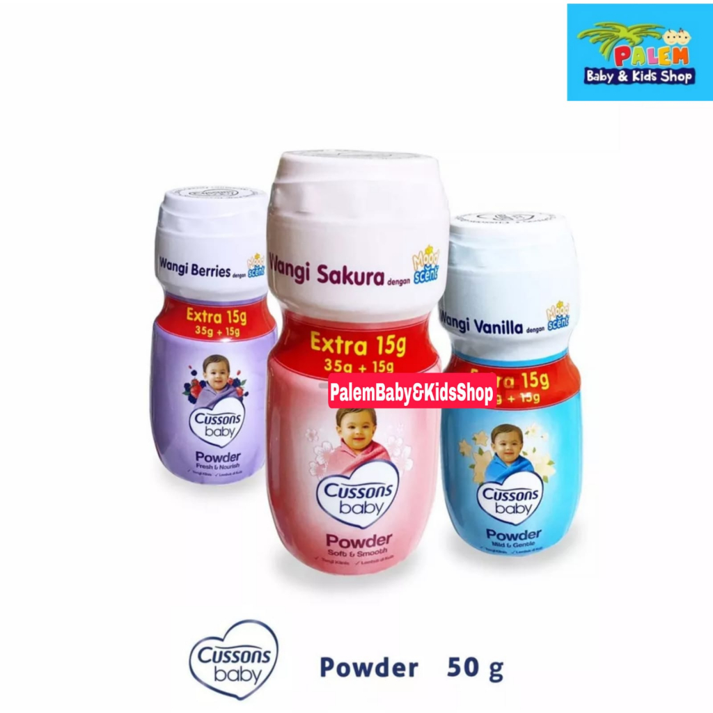 Cussons Baby Powder 35Gr+15Gr bedak bayi newborn