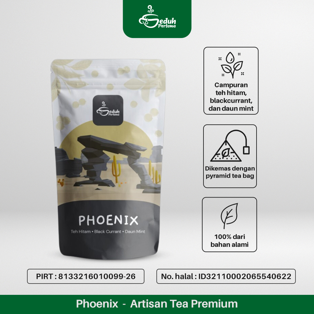 

Seduh Pertama Phoenix - Artisan Tea Premium | Black Tea, Blackcurrant, Daun Mint