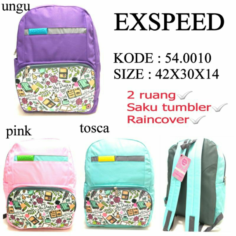 Tas Ransel Anak Perempuan Original Exspeed 54.0010 Backpack Murah