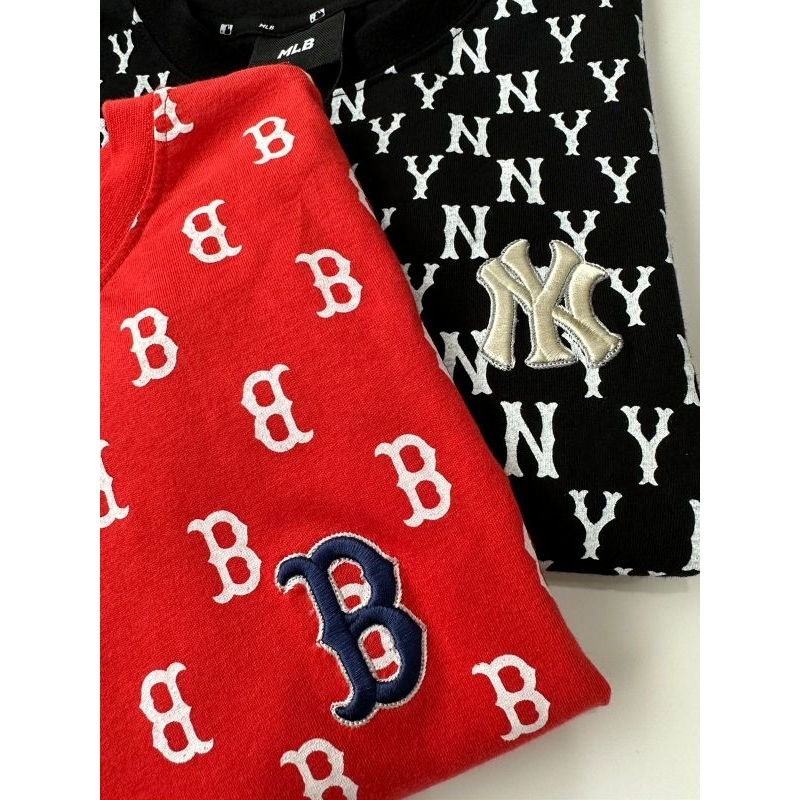 MLB logo cotton shirt dress