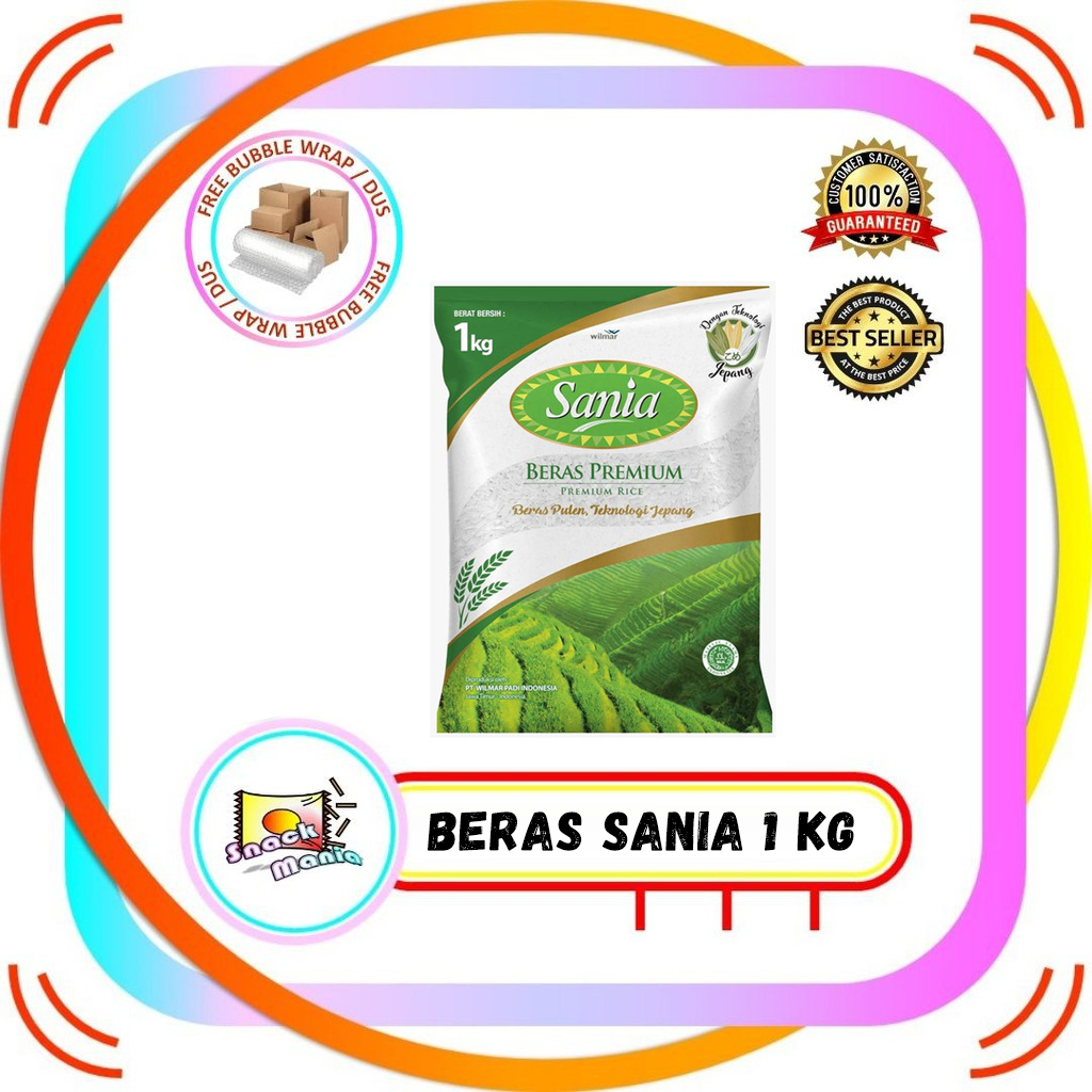 

Sania Beras Putih Premium Rice Grain 1 kg