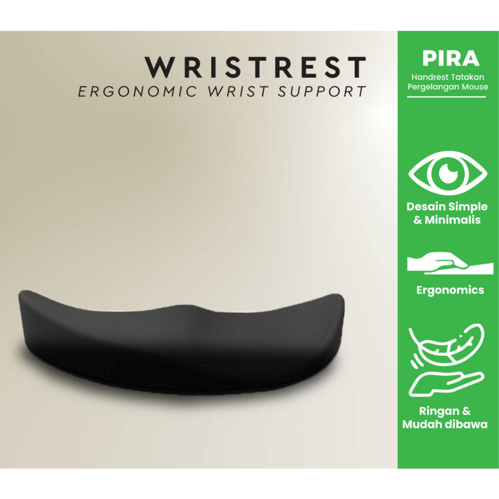 PIRA Handrest Tatakan Tangan Pergelangan Ergonomis 3D