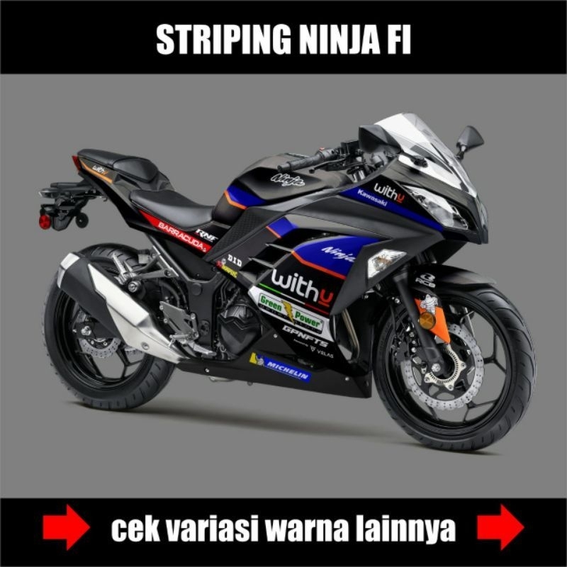 STRIPING NINJA250 FI LAMA / OLD / STOCK DECALS / STIKER LIST VARIASI NINJA FI 250 OLD / KAWASAKI NIN