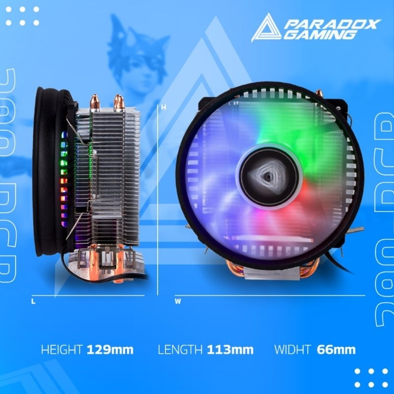 CPU COOLER FAN PARADOX HYPERSONIC 290 RGB