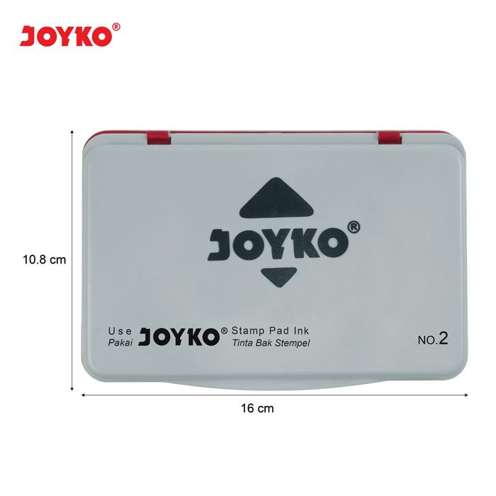 JOYKO Stamp Pad No.2 Ori 18000 Tempat Bak Stempel Cap Tinta Tok Wadah Surat Sah Pengesahan Kepala Tangan Stationery Jari Bantalan Spon Peralatan Sekolah School Merk Tanda Perlengkapan Kantor Ijazah Office Tools Original Alat Stuff Grosir Prakarya Malang