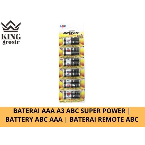 Baterai AAA A3 ABC Super Power | Battery ABC AAA | Baterai Remote ABC