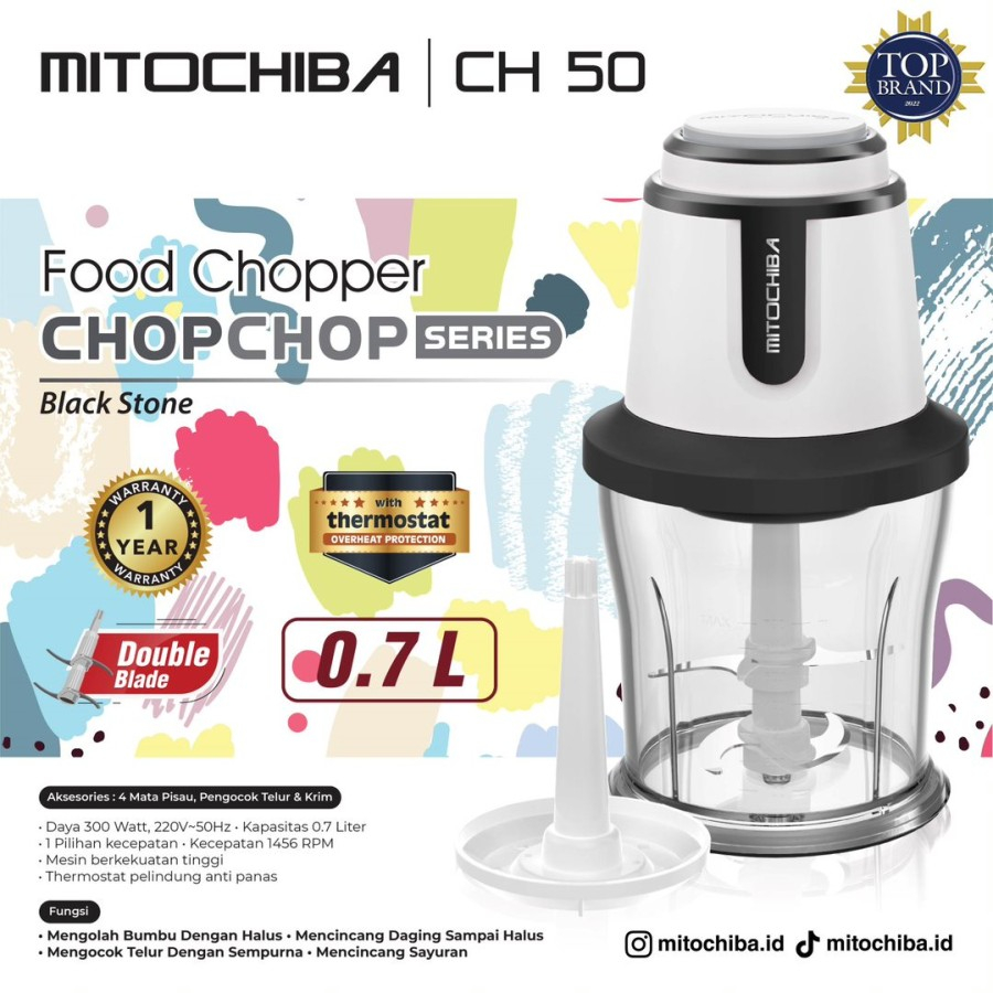 MITOCHIBA FOOD CHOPPER / CHOPPER BLENDER CH 50 GARANSI RESMI