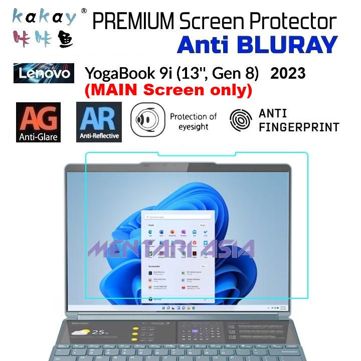 Screen Protector Lenovo YOGA BOOK 9i-13 Gen-8 Main Screen - KAKAY ABR