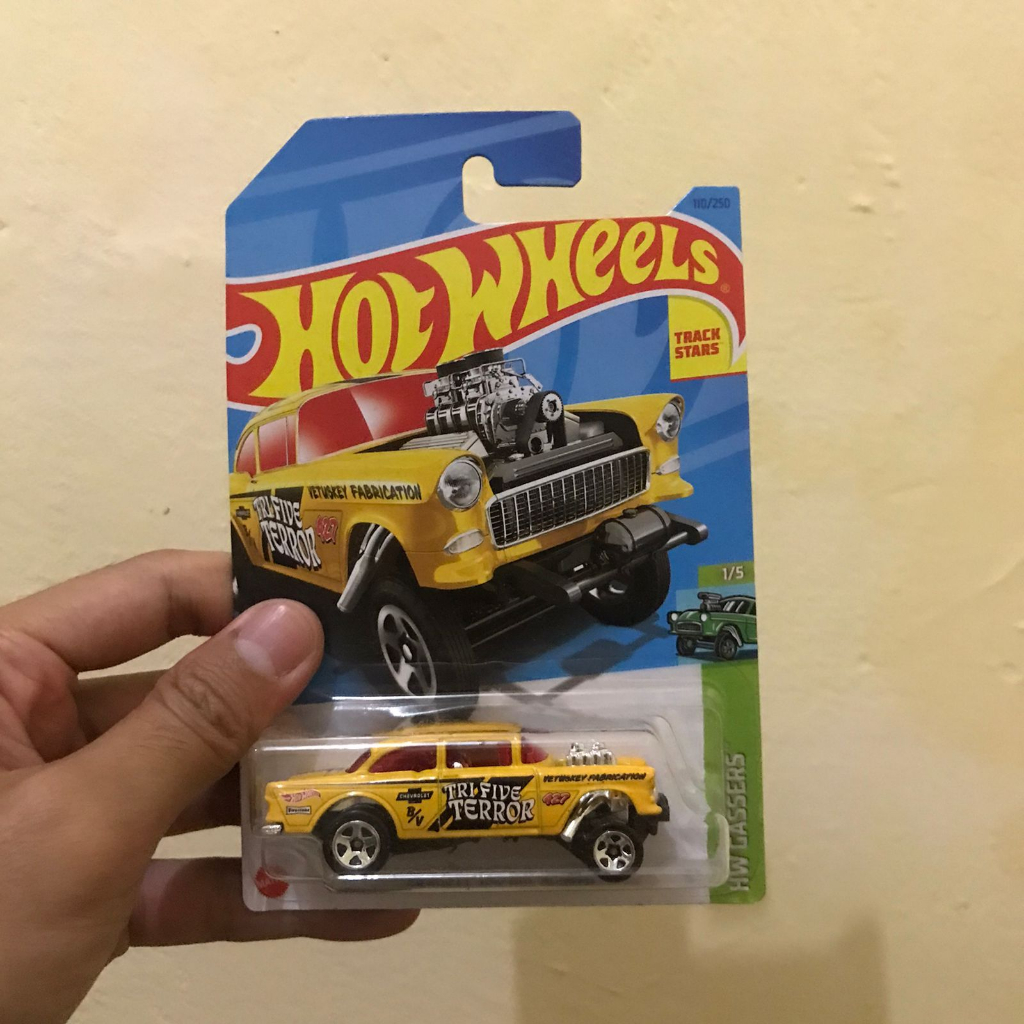 hot wheels regular chevy bell air gasser tri five terror
