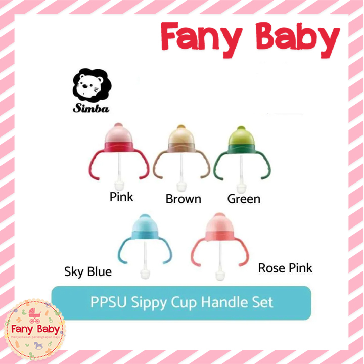 SIMBA PPSU SIPPY CUP HANDLE SET STRAW / 8612