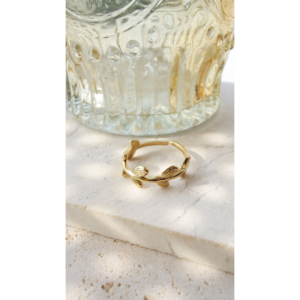 (CINCIN ANTI KARAT) - MARY &amp; CLIO RING - STAINLESS STEEL