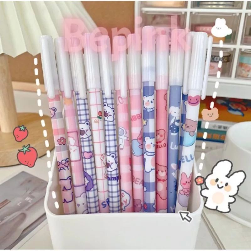 

BOLPEN GEL LUCU BISA DIHAPUS / PULPEN ERASABLE PEN (BEPINK OFFICIAL)