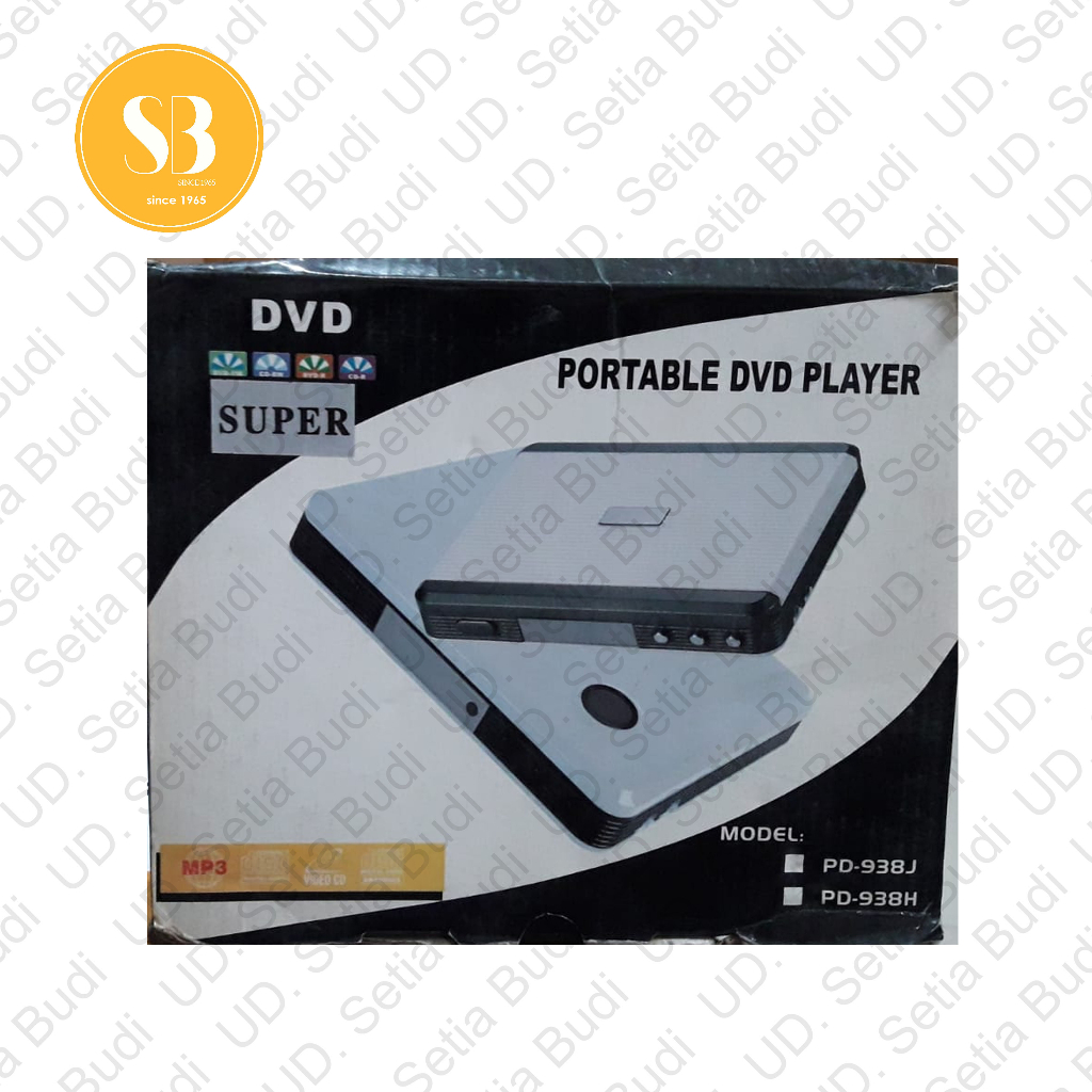 Portabel VCD DVD Player Super PD 938 H Baru