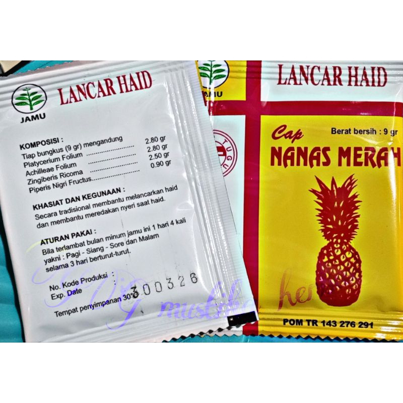 

jamu herbal tradisional NANAS MERAH perbungkus