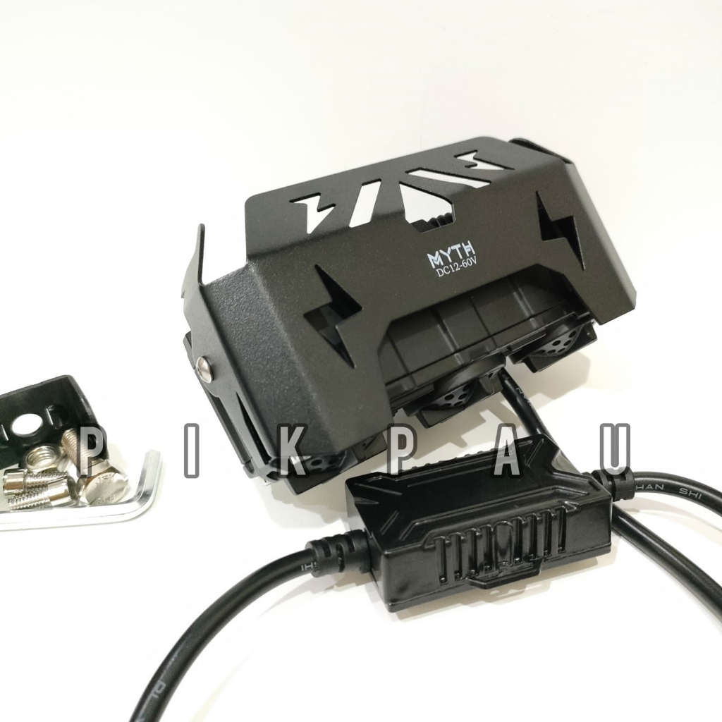 LAMPU TEMBAK SQL 4Mata LED Transformer Dengan 3 Kipas Sudah Waterproof Super Terang