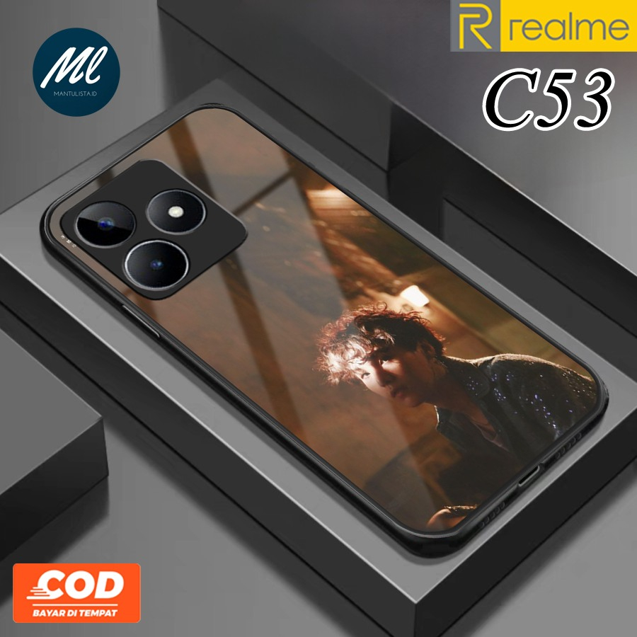Softcase Glass Kaca Realme C53 NFC Terbaru [SK46] - Softcase kaca Realme C53 - Softcase Glass Glitte