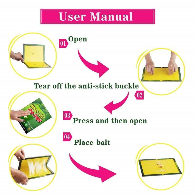 Lem Tikus Papan Strong Adhesive Enlarged Thickened Mouse Perangkap Tikus Lem Kuat Rekat Berkualitas