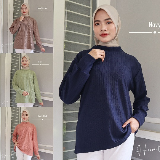 IZANY Blouse Knit Wanita / Atasan Naira New Arrival