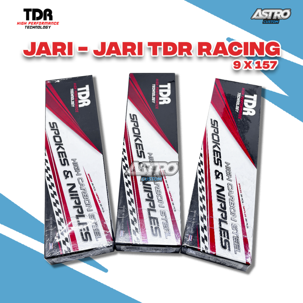 Jari-Jari TDR CHROME Ukuran 157 Supra X 125 Shogun Smash Ruji Velg