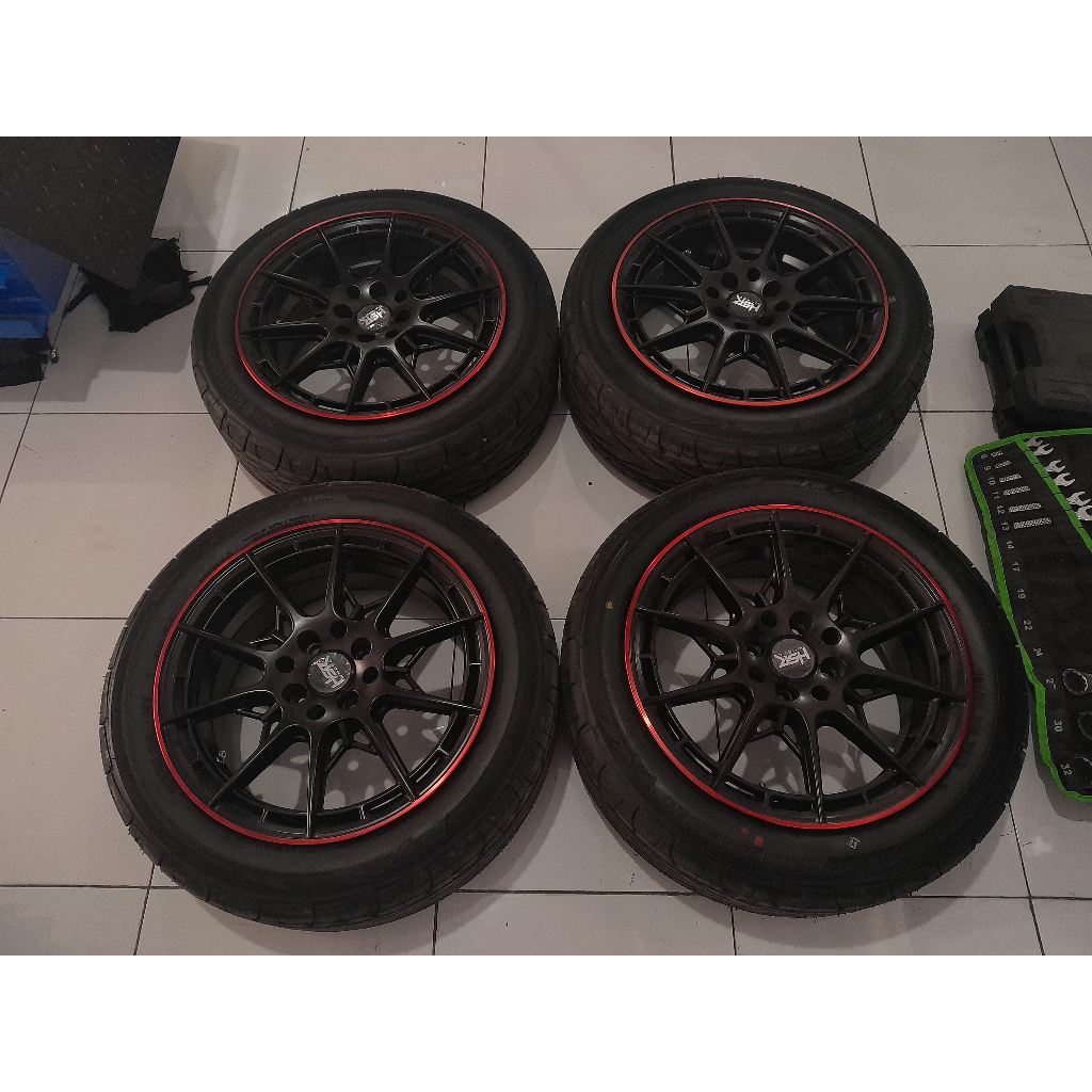 Hsr Wheel CK-05 R16 Ban 185 55 R16 Velg Bekas Mobil Jazz Yaris Vios City Datsun Calya Sigra Mobilio