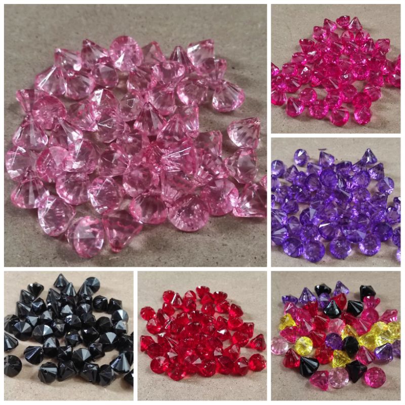 32pcs putik diamond gantung uk 12mm