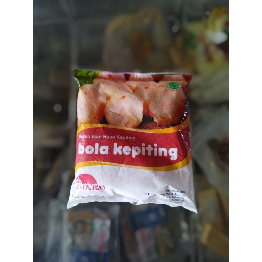 

MINAKU Bola Kepiting 500g bakso ikan rasa kepiting