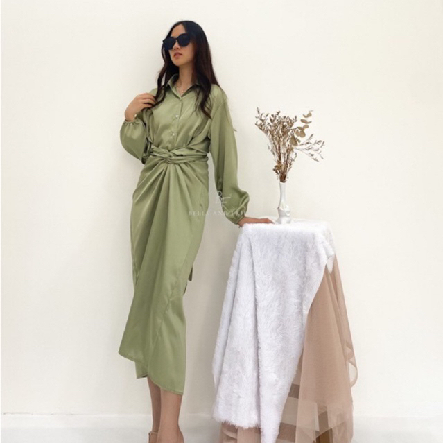 GEMMA Dress Gamis / Shirt Dress / Kemeja Dress Muslim / Dress Lilit 0435