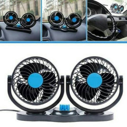 Kipas Angin Dashboard Mobil V-303 V-304 Car Cooling Double Headed Fan 360°