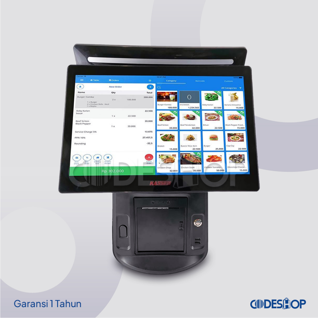 Mesin Kasir Kassen XA-923 All in One POS Dual Display Touchscreen