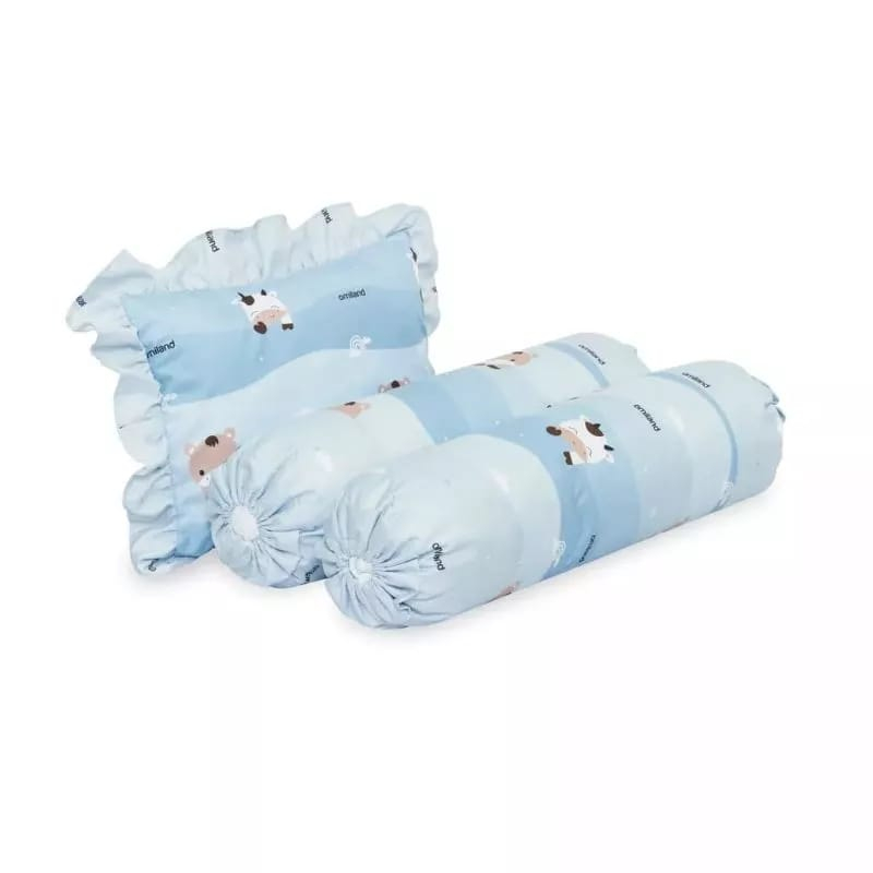 Omiland Bantal Guling Set Renda Cow &amp; Friend Series