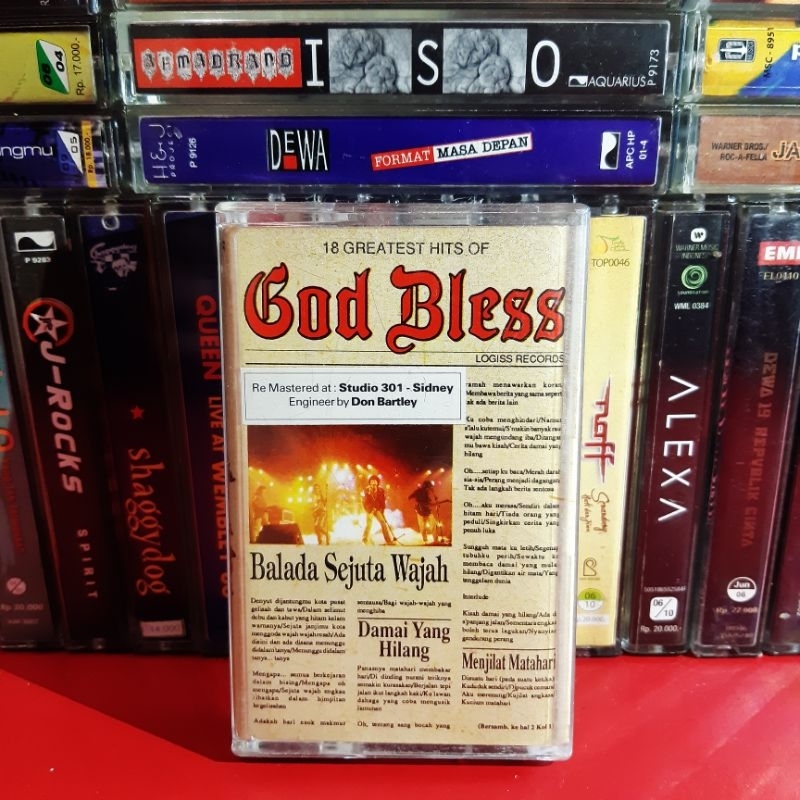 Kaset Pita God Bless Godbless 18 Greatest Hits Of Balada Sejuta Wajah