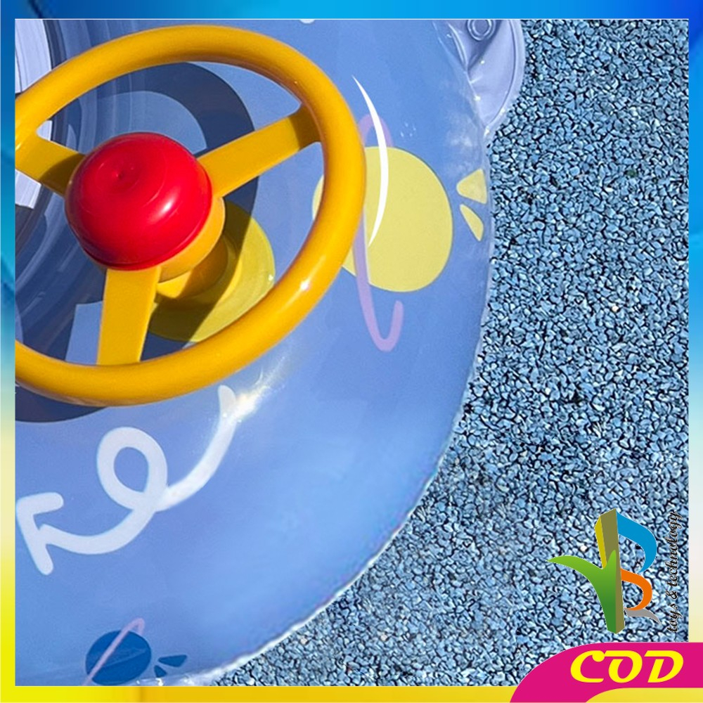RB-M326 Ban Renang Anak Swim Ring Motif Stir Mobil Ban Renang Bayi Baby Swim Trainer / Pelampung Duduk Anak Bayi Balita Ada Pegangan Baby Float